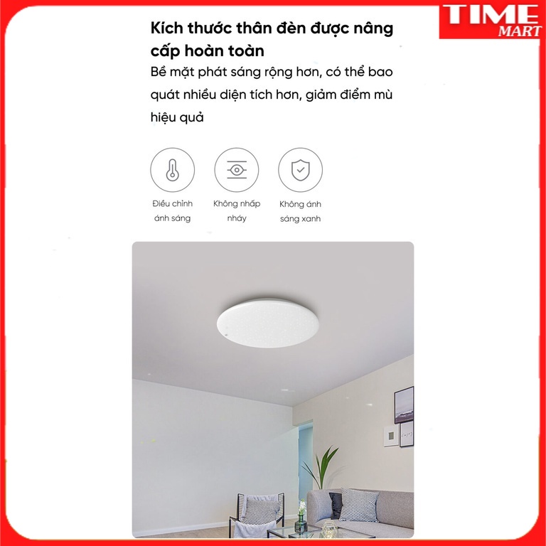 [UPDATE MODEL 2022] ĐÈN LED ỐP TRẦN THÔNG MINH PHIÊN BẢN ÁNH SAO A2101[TIME_MART siêu thị tiện ích gia đình]