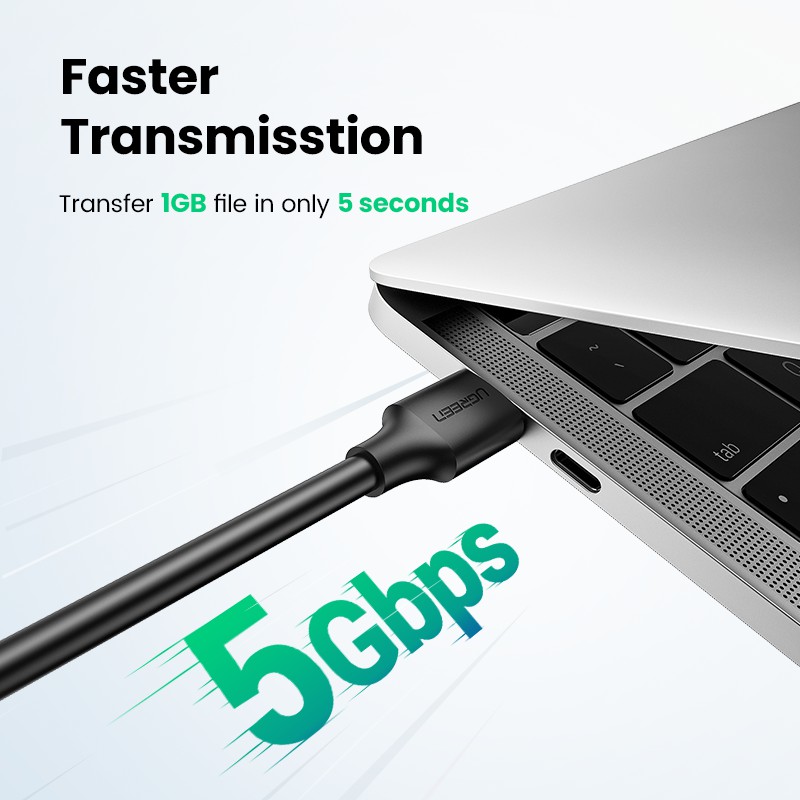 Cáp truyền dữ liệu Ugreen USB 3.0 hai đầu cắm kết nối nhanh chóng chất lượng cao tiện dụng