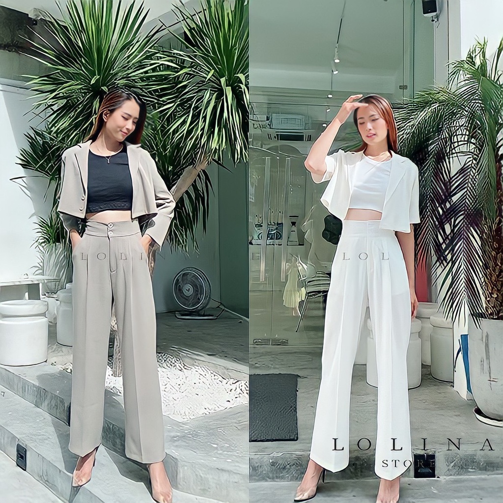 Áo Khoác Ngắn Tay Cổ Lật Phong Cách Hàn Quốc Dành Cho Nữ, Áo Blazer tay lửng, Áo khoác Tay dài, Blazer dài  LOLINA STORE