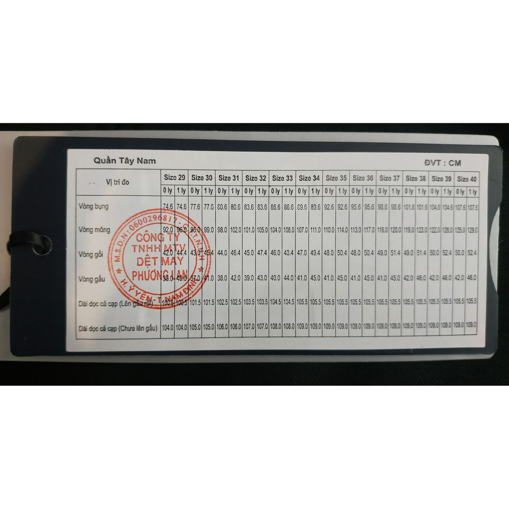 Quần Tây Nam 1ly Vĩnh Tiến Dáng Trung Niên Cao Cấp 499