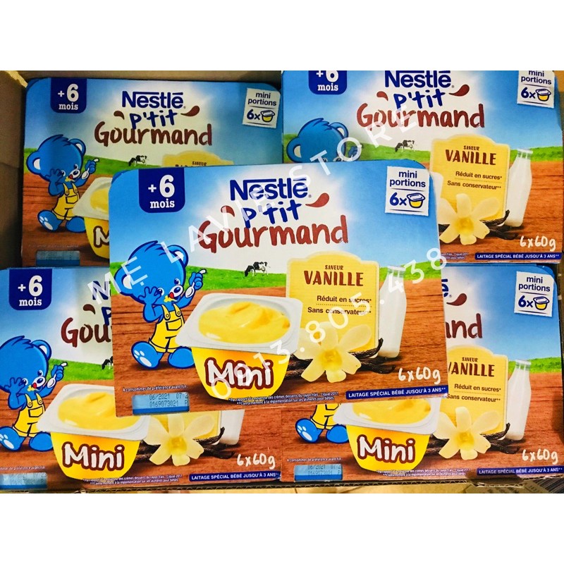 Váng sữa ăn dặm Nestlé Pháp hàng air vỉ 6 hộp
