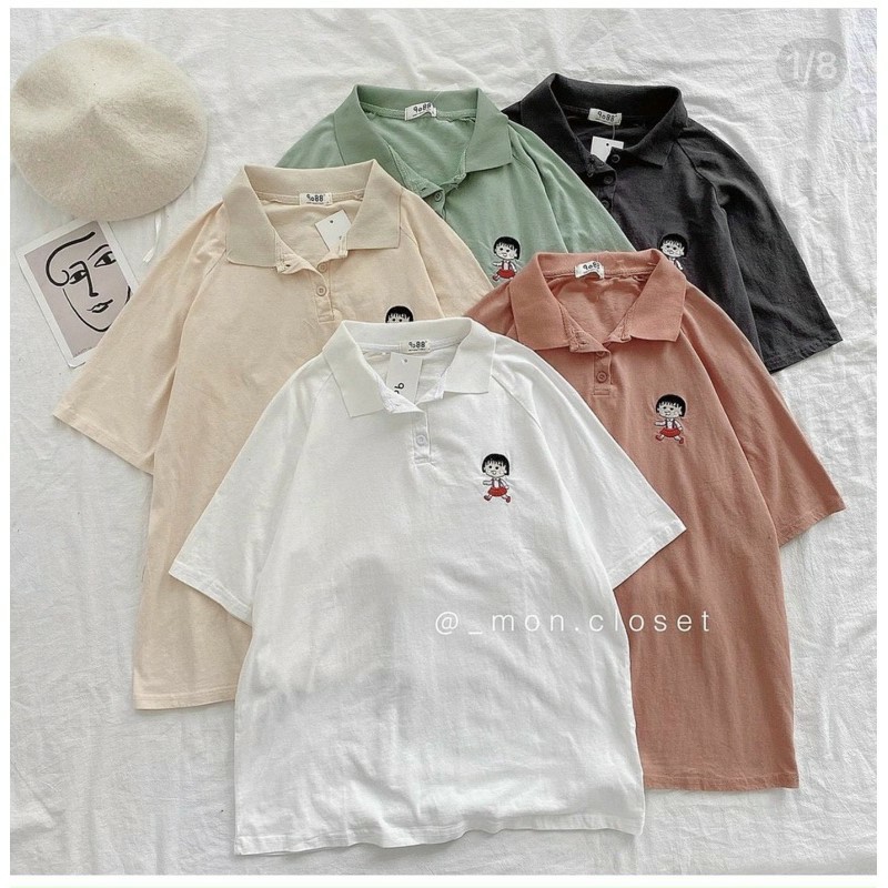 Áo Polo Cô Bé Maruco - 9088 Siêu Cute