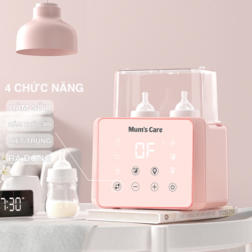 [BH 24 THÁNG 1 ĐỔI 1 CHÍNH HÃNG] Máy Hâm Sữa 2 Bình Đa Năng Mum's Care Smarlov