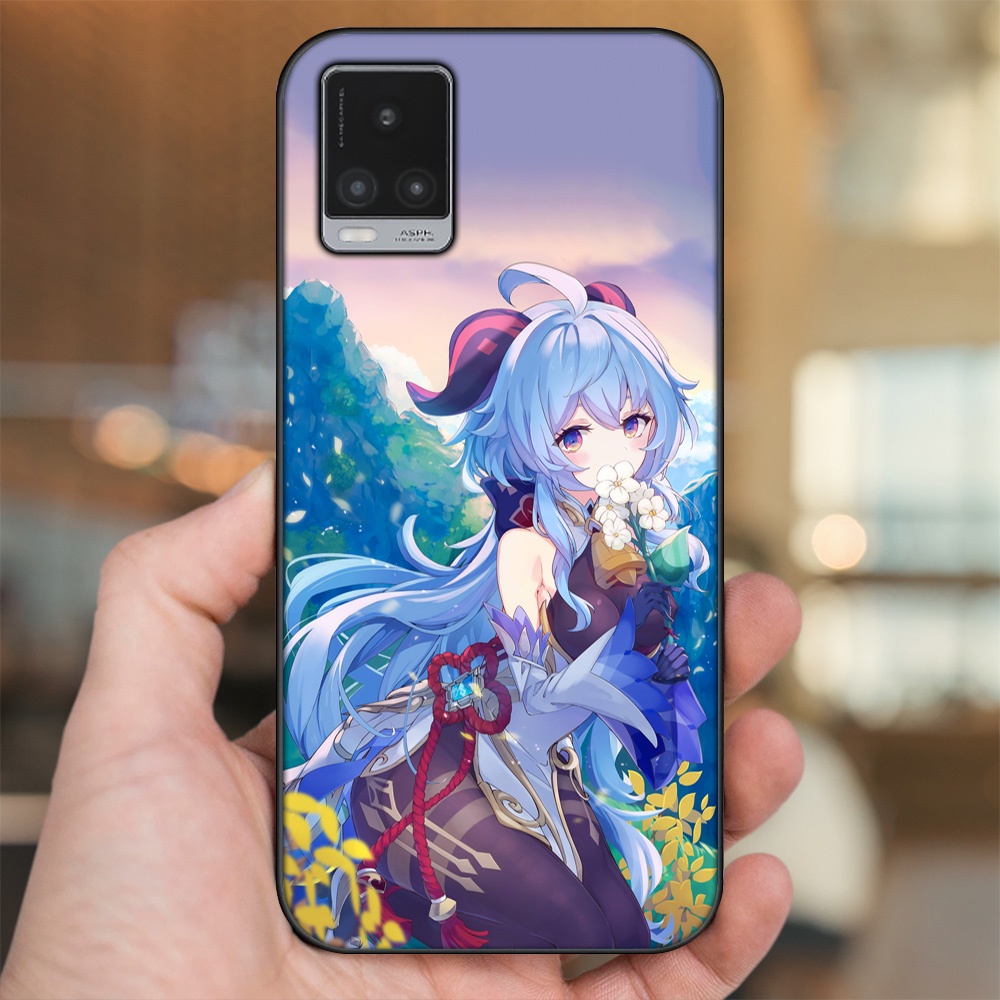 Ốp lưng Vivo V20 viền đen in hình Ganyu Genshin Impact