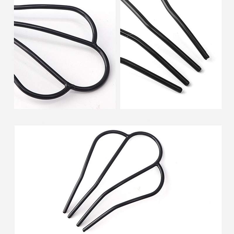 Trâm Cài Tóc Chữ U Màu Đen Thời Trang Dành Cho Cô Dâu