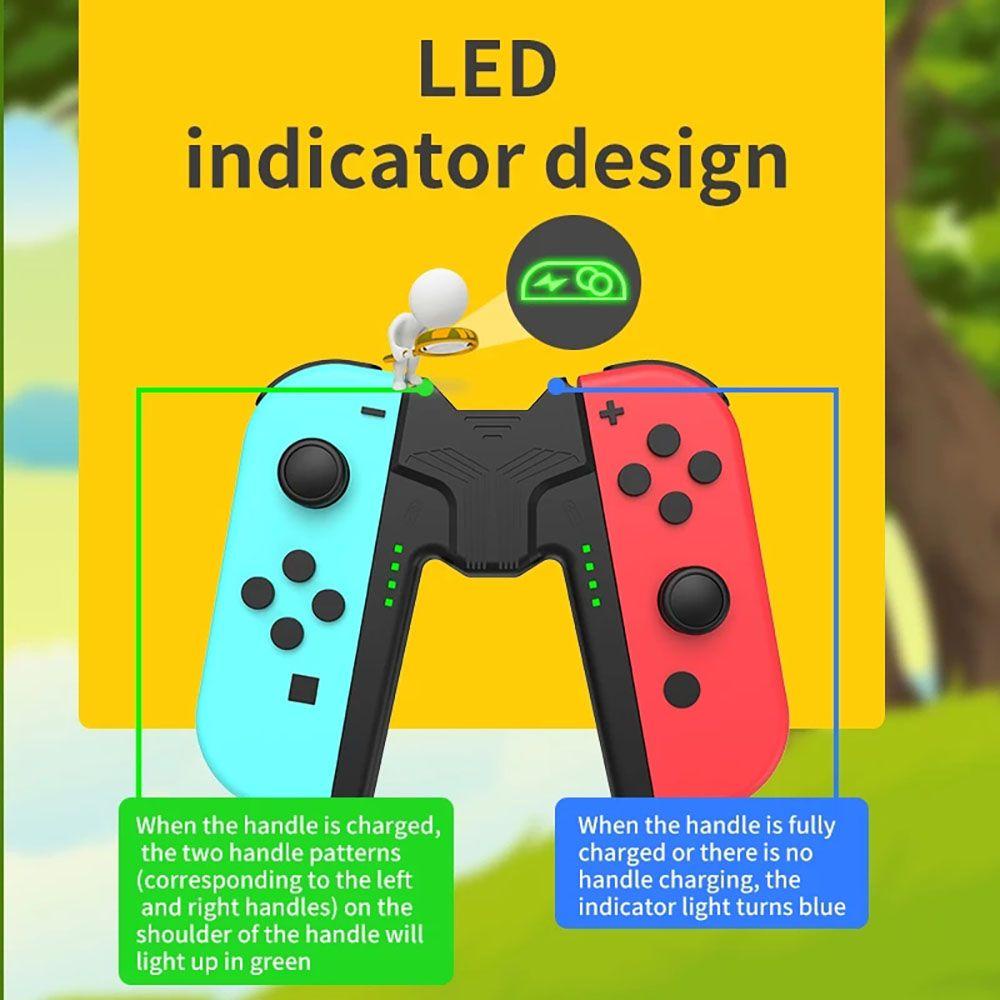BTLIMER Tay Cầm Chơi Game Có Đèn LED Báo Hiệu Thông Dụng Cho Switch Joycon