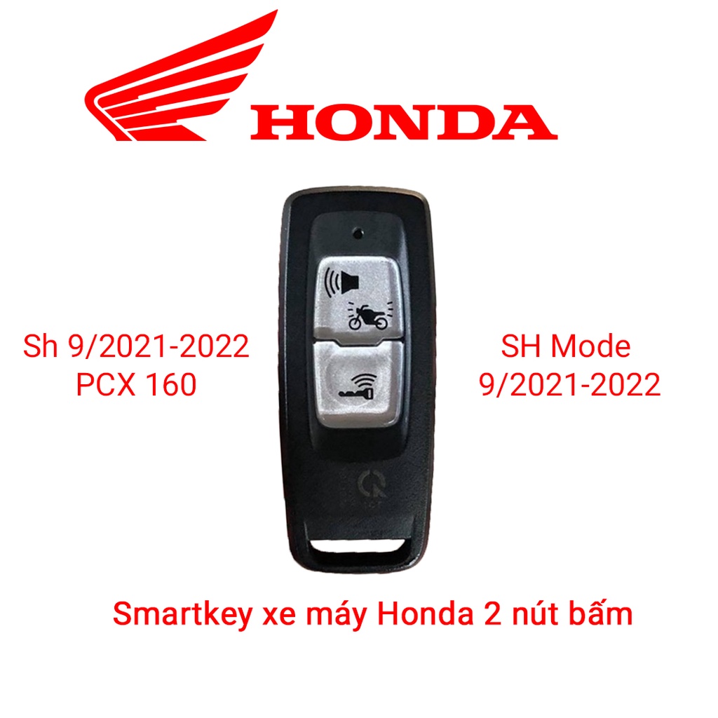 Bao da bọc chìa khóa smartkey xe máy Honda SH 350i SH Mode 150i 2022 PCX 160 khâu tay móc đen VS