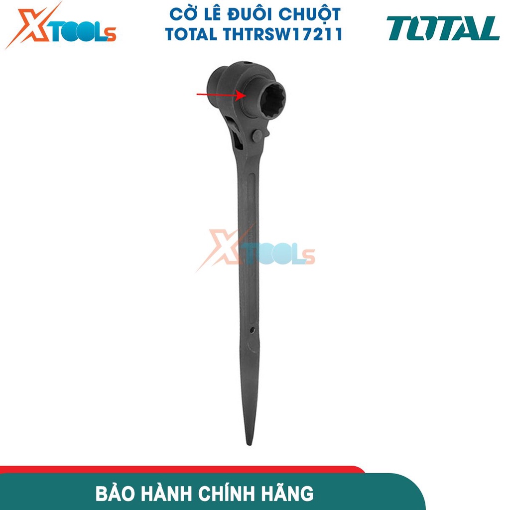 Cờ Lê đuôi chuột thép Cr-V TOTAL size 17x21mm, 19x21mmx 19x24mm, cờ lê chất liệu CRV với 12 điểm [CHÍNH HÃNG][XTOOLS]
