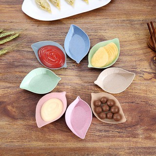 Đĩa Đựng Nước Chấm Hình Chiếc Lá Bằng Chất Liệu Lúa Mạch