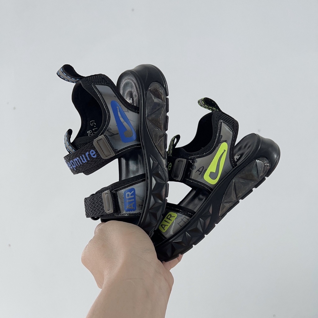 Sandal cho bé trai (sz26-sz41)- dép quai hậu cho bé đi học khâu đế nội địa siêu bền, siêu êm có quai dán tùy chỉnh 6607