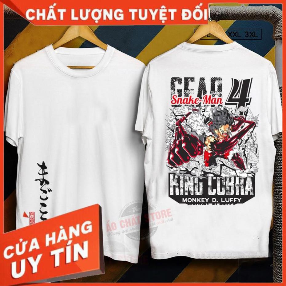 (ẢNH THẬT) ÁO LUFFY SNAKE MAN GEAR 4 SIÊU ĐẸP | ÁO ONE PIECE LUFFY SNAKE MAN GEAR 4 OP113 Unisex 100% Cotton