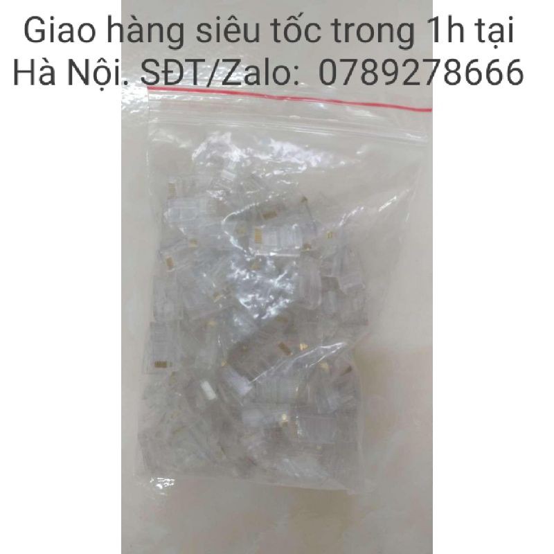 Túi 50 chiếc hạt mạng RJ45 nhựa