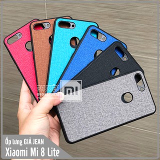 Ốp lưng Xiaomi Mi 8 Lite nhựa dẻo Giả JEAN