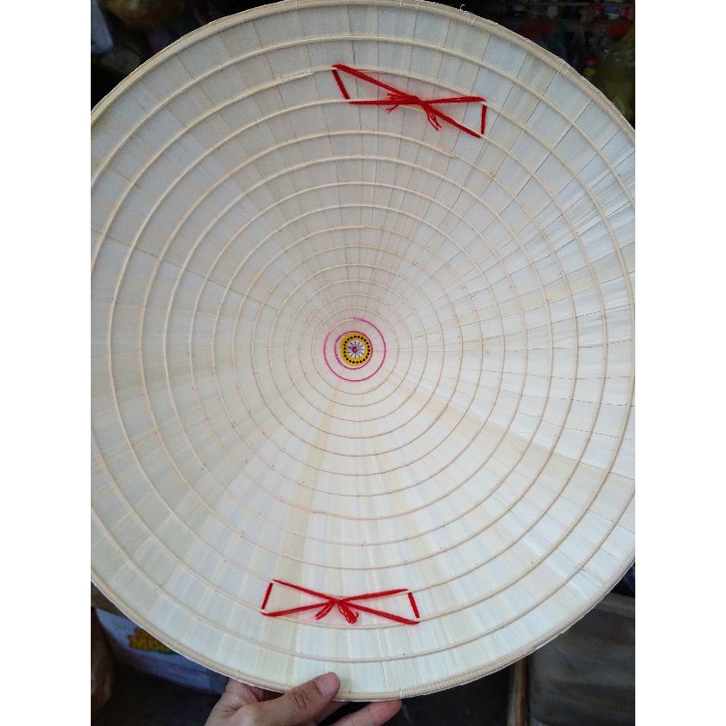 (Có sẵn)Nón lá để vẽ, thêu/che nắng đường kính 40cm