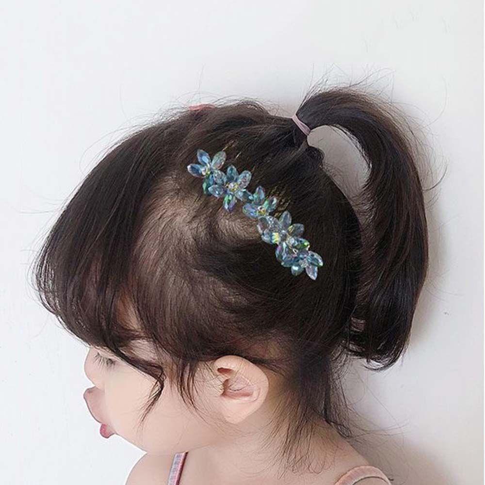 Lược Cài Tóc Bằng Acrylic Hình Hoa Phong Cách Hàn Quốc Ngọt Ngào Cho Bé Gái