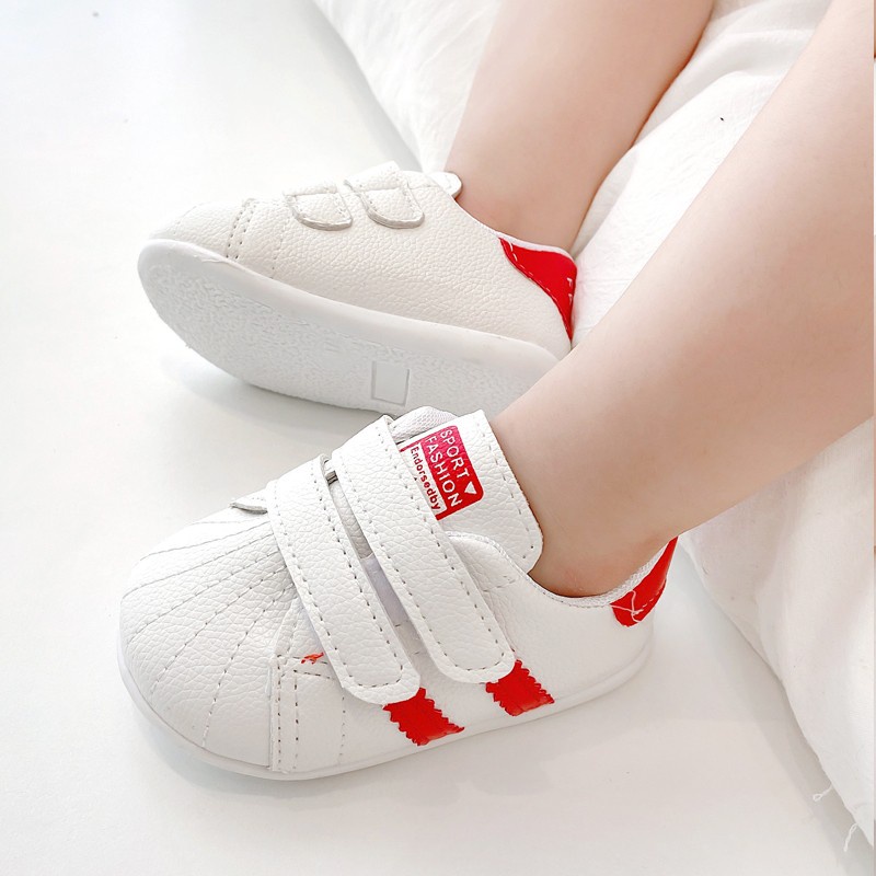 Giày tập đi cho bé, giày thể thao 2 sọc cho bé trai bé gái đế cao su đúc siêu mềm nhẹ 012