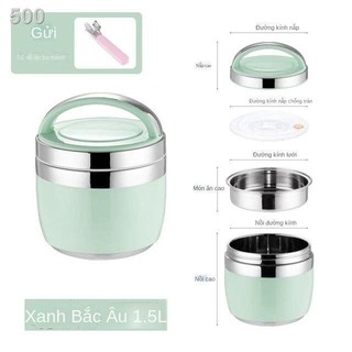 【bán chạy】Hộp cơm cách nhiệt, cơm, nắp nhựa, nồi nhiệt Freda có tay cầm, inox