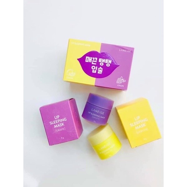 Mặt nạ ủ môi laneige chanh nho 1 hũ 8g