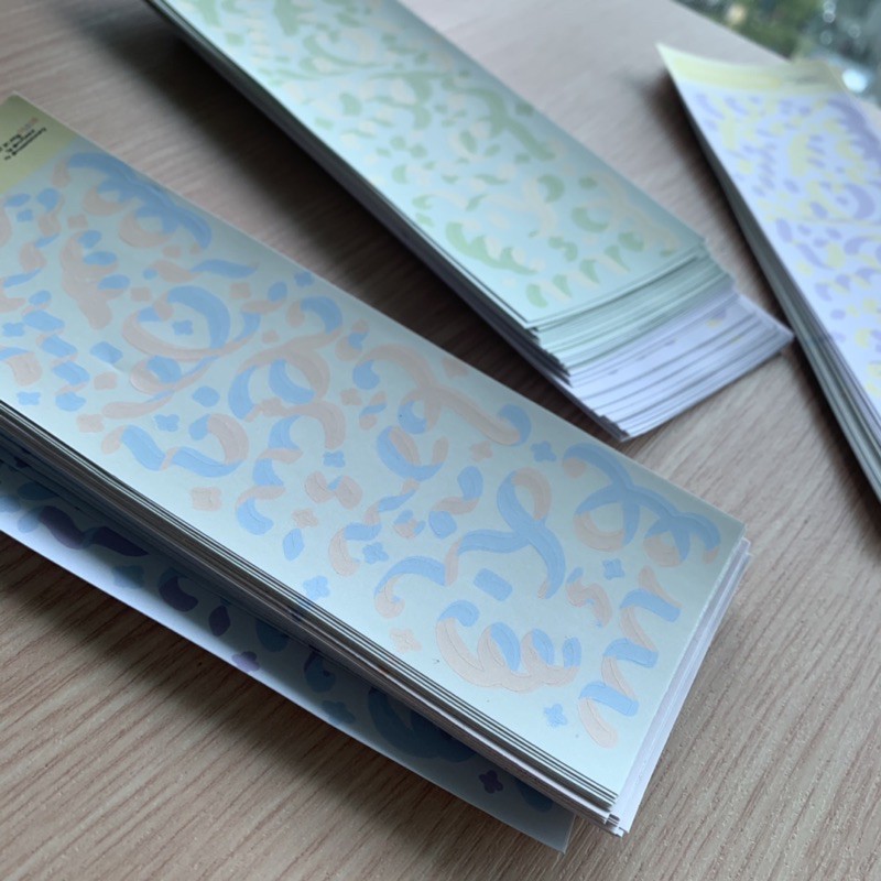 CONFETTI STICKER|Design by MAZE - Sticker hoa giấy, màu pastel - trang trí sổ, toploader, planner.