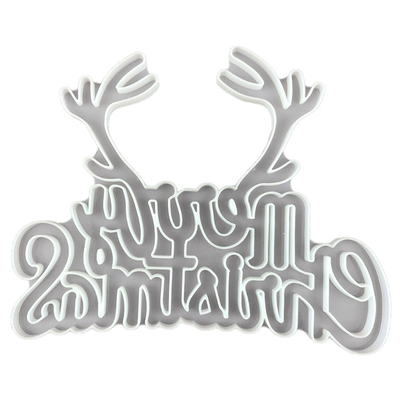 Khuôn Silicone Hình Đầu Hươu Dùng Trang Trí Giáng Sinh Diy