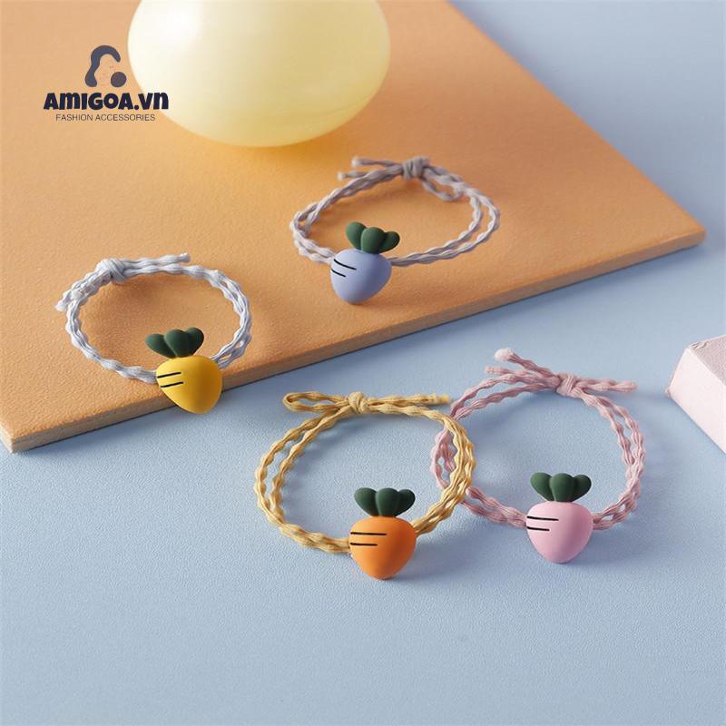 Dây Cột Tóc Hình Cà Rốt Dễ Thương Cho Nữ