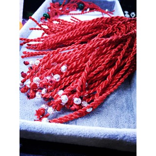 combo 50 dây chỉ đỏ may mắn kết bi bạc 925