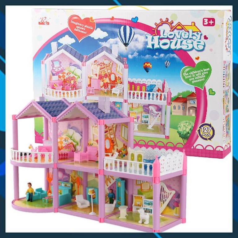 Đồ chơi lắp ghép Mô Hình Nhà Búp Bê Cỡ Lớn Cho Các Bé [TOY WORLD]