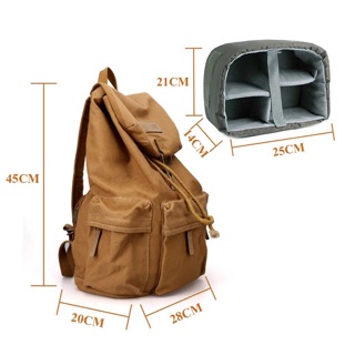 Ba lô kèm túi đựng máy ảnh chống nước Caden F5