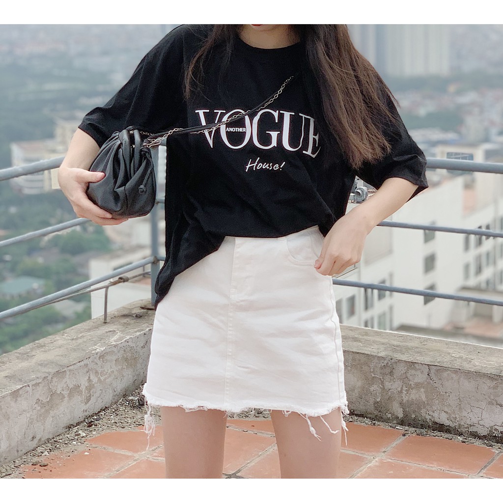 [Mã SKAMCLU7 giảm 10% tối đa 50K đơn 0Đ] Chân váy jeans gấu cắt 289 SK104 1994closet | BigBuy360 - bigbuy360.vn