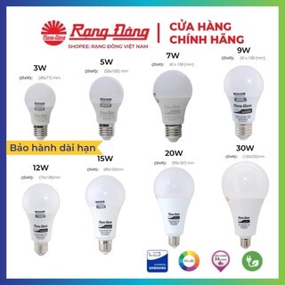 Bóng đèn LED BULB 12W,15W, 20W, 30W Rạng Đông, Chip LED SAMSUNG