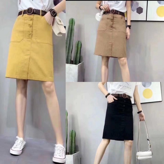 Chân váy kaki khuy hàng đẹp Quảng Châu | BigBuy360 - bigbuy360.vn
