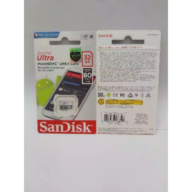 Thẻ Nhớ Sandisk Ultra 32gb Class 10 Micro Sd | BigBuy360 - bigbuy360.vn