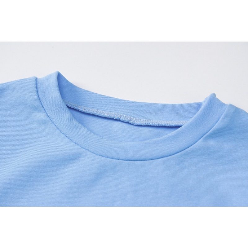 Áo Thun Ngắn Tay Cổ Tròn In Chữ Cá Tính Theo Phong Cách Đường Phố Dành Cho Nữ