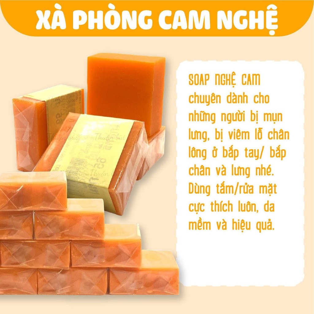 Xà Phòng Cam Nghệ Thái Lan Xà Phòng Galong Trắng Da Giảm Mụn Thâm Orange Soap 65gr