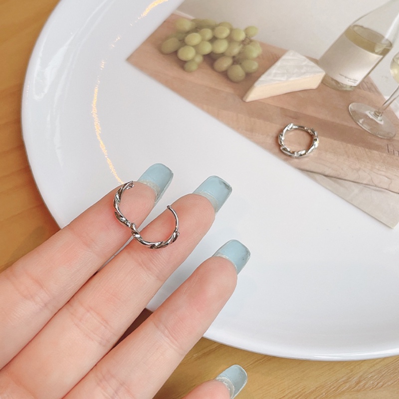 Bông tai bằng đồng phong cách Hàn Quốc đơn giản thời trang