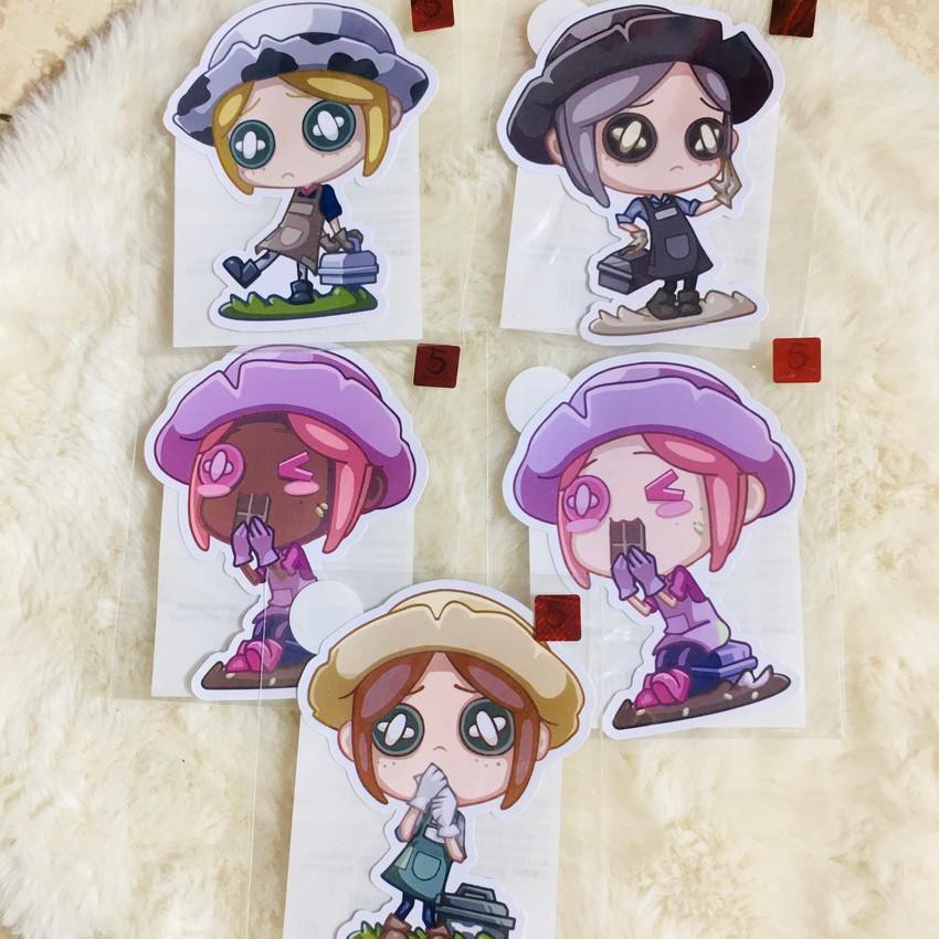 ( Lẻ ) Sticker Identity V Ảnh dán Nhân cách thứ 5 OFF in hình anime chibi