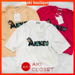Áo phông unisex form rộng cá tính/ Áo thun nữ cổ tròn hoạt hình