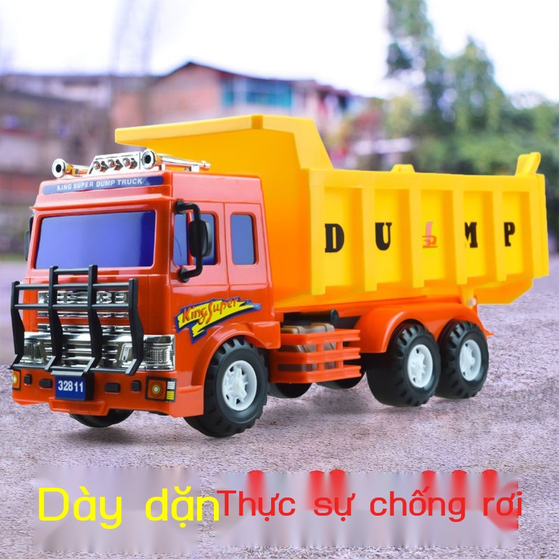 Xe tải quá khổ xe tải lớn xe tải đồ chơi ô tô cậu bé xe ô tô kỹ thuật của trẻ em