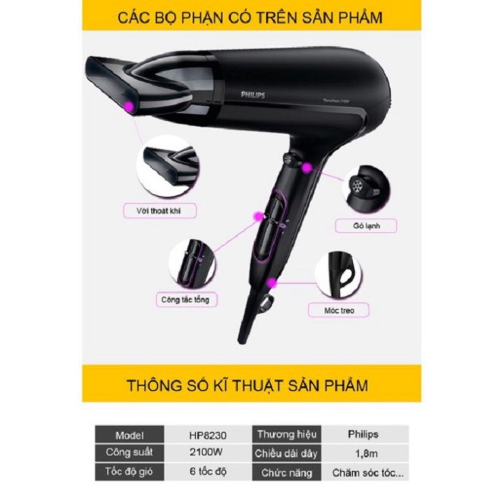 Máy sấy tóc Philips HP8230 công suất 2100W AD