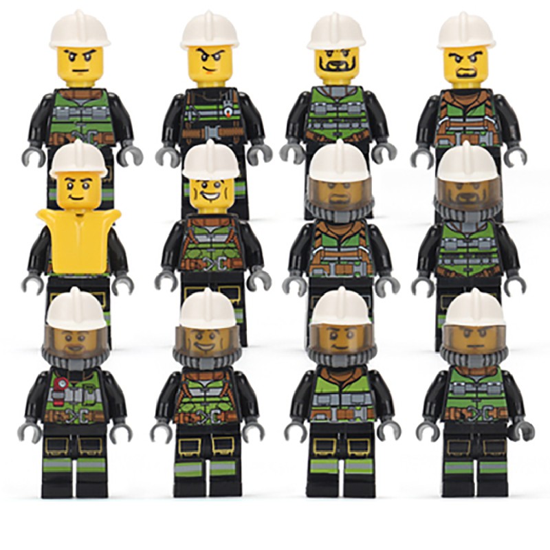 Bộ Lắp Ghép Lego Hình Lính Cứu Hỏa Cho Trẻ Em