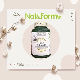Tinh dầu hoa anh thảo pháp nat&form hữu cơ 200 viên