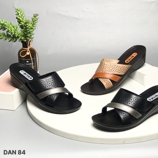 Dép lê nữ BITAS - Dép lê bà già quai dây phối 2 màu đế siêu nhẹ DAN84