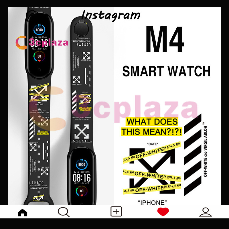 M4A3 M4 đồng hồ thông minh M4 Smart band M4 Đồng hồ Fitness Tracker đeo tay thể thao Nhịp tim Huyết áp Smartband Theo dõi sức khỏe Đồng hồ thông minh