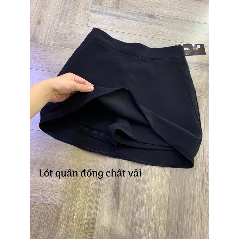 Chân váy chữ A xẻ ngắn kèm quần trong, Chân váy công sở lưng cao Bigsize từ 60kg đến 100kg | BigBuy360 - bigbuy360.vn