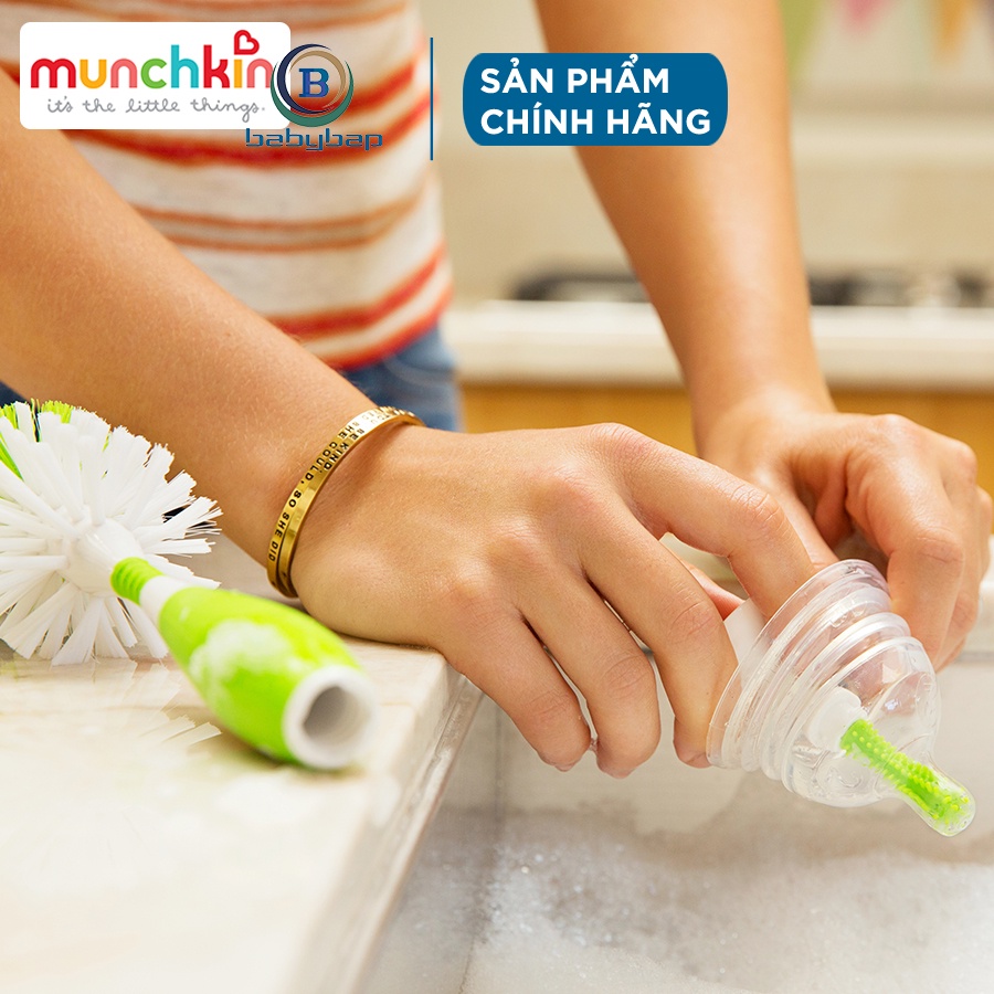 Cọ Bình Deluxe Munchkin Tích Hợp Chức Năng 2 Trong 1