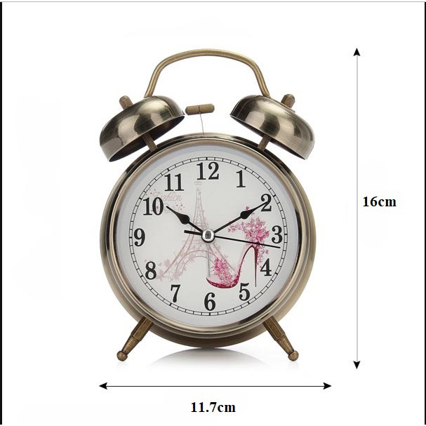 Đồng hồ báo thức tai thỏ 2 quả chuông TWIN BELL