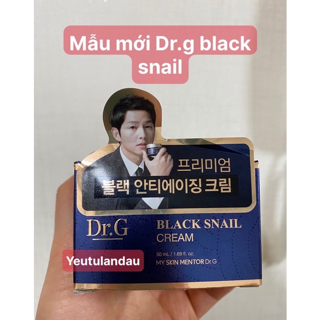 🌟AUTH_BILL Kem Ốc Sên trẻ hóa và làm sáng da DR.G Black Snail Cream
