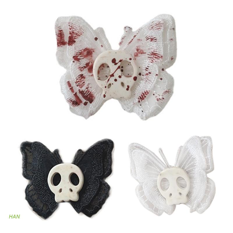 Kẹp tóc mỏ vịt thiết kế họa tiết bướm phong cách punk sành điệu