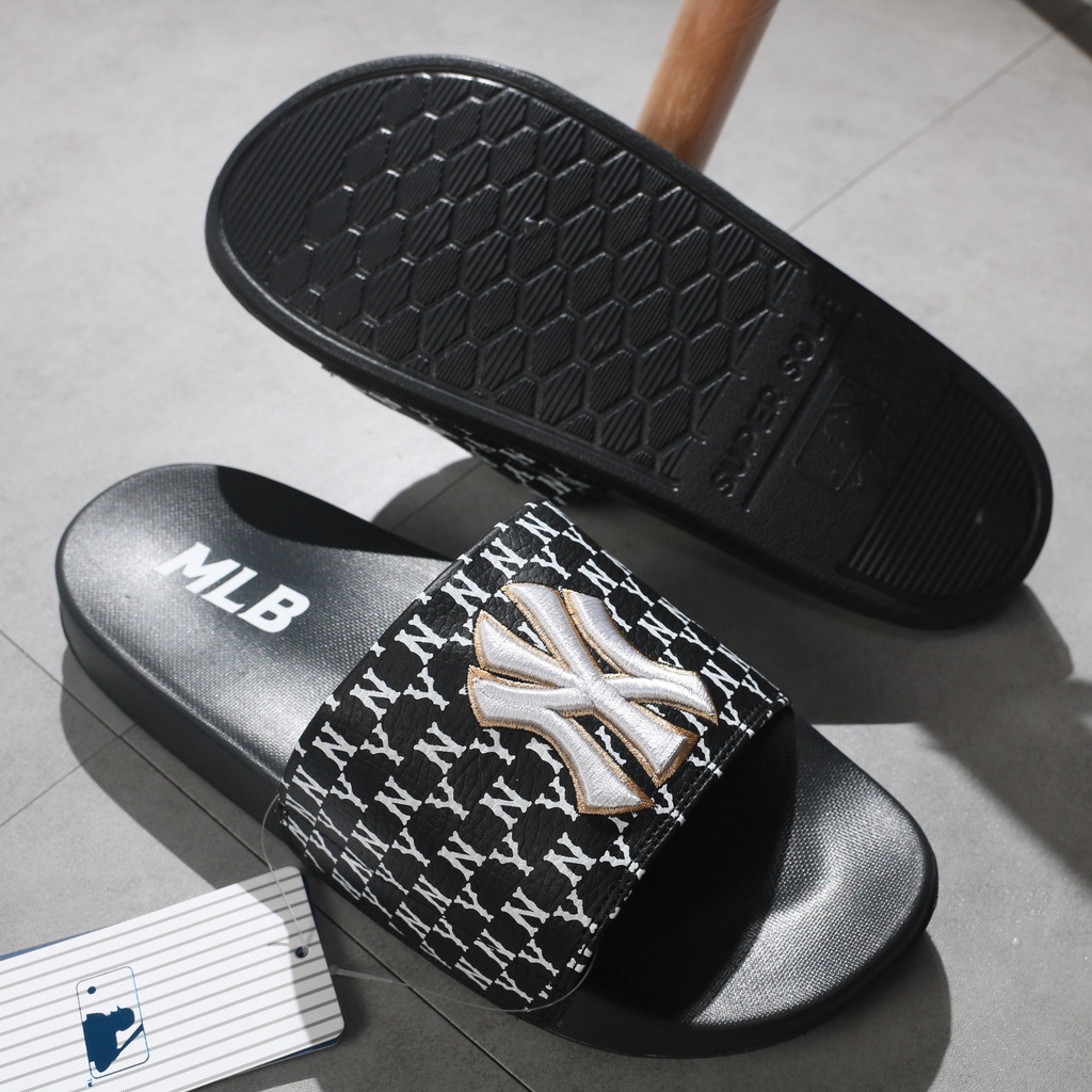 Dép M.L.B Nờ Y nam nữ logo thêu sắc nét hàng cao cấp