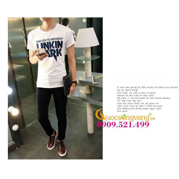 Áo thun nam cổ tròn áo thun nam ngắn tay GLA121 Cuocsongvang